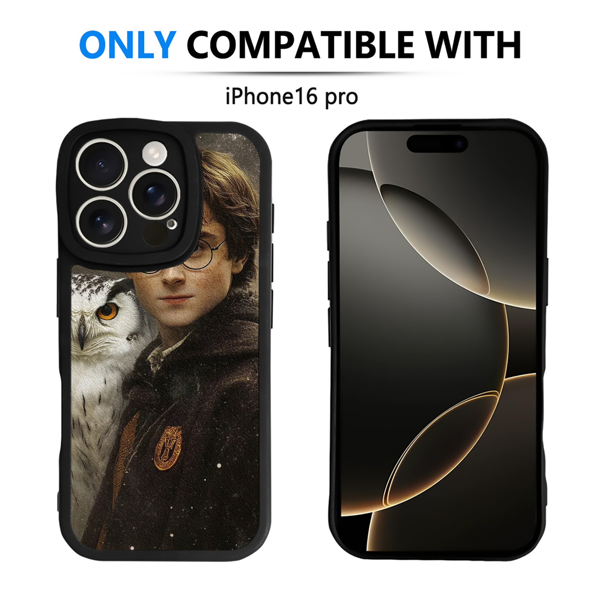 （画像用） Harry Potter ハリー・ポッターシリーズ 【iPhone 16シリーズ対応】シリコンスマホケース（レザー調） 材質：シリコン
